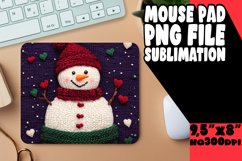Luminous Desk Mat PNG Style, Snowman Product Image 1