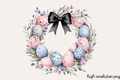 Black Pink Easter Clipart PNG Product Image 1