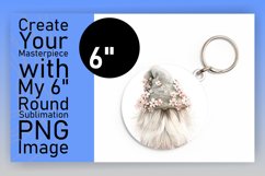 Playful Gnome Round Ornament Sublimation Product Image 1
