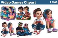 Video Games Clipart PNG Product Image 1
