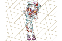 Bold Zombie Clipart PNG, Creepy Halloween Clip Art Product Image 4