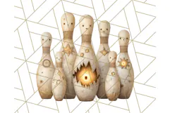 Possessed Toys Clipart PNG Haunted Doll Characters Product Image 4
