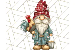 Farmer Gnome Clipart, Cute Farm Gnomes PNG Illustrations Product Image 4