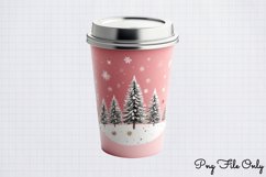 Retro Pink Christmas Sublimation Clipart PNG Product Image 1