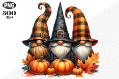 Halloween Gnomes Sublimation - Clipart PNG Design Product Image 1