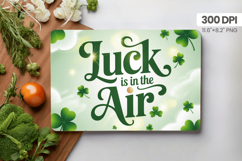 Luck Is in the Air Cutting Board PNG Sublimation Design Product Image 1