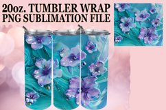 Whimsical Floral Tumbler Wrap Design Springtime 20oz Product Image 1