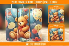 Children Toys Tumbler Wrap Designs, Sublimation Wrap Product Image 1