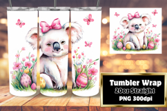 SLEEK 20oz PNG Tumbler Artwork , Cute Easter Product Image 1