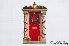 Christmas Door Sublimation Clipart PNG Product Image 1