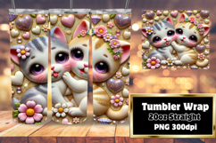 ARTISTIC PNG for 20oz Tumbler , Sweet Animals Product Image 1