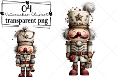 Whimsical Christmas Nutcracker Clipart Watercolor PNG Product Image 1