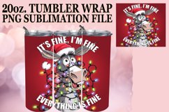 Blissful Dreams 20oz tumbler wrap, Xmas Product Image 1