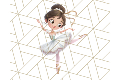 Nutcracker Ballet Clipart, Holiday Ballerina PNG Art Product Image 4