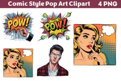 Comic Style Pop Art Sublimation Clipart PNG Product Image 1