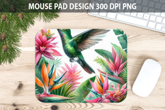 Watercolor Hummingbird Mouse pad Sublimation - Animal PNG Product Image 1