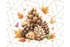 Woodland Forest Scene PNG Clipart, Fall Nature Elements Product Image 4