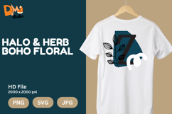 Halo &amp; Herb Boho Floral Monogram Product Image 1