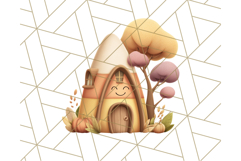 Autumn Treehouse &amp; Woodland Cabin PNG Clipart Product Image 4