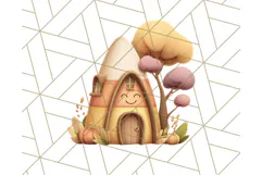 Autumn Treehouse & Woodland Cabin PNG Clipart Product Image 4