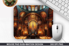 Mouse Pad Sublimation, Jesus Mouse Pad PNG Design Product Image 1