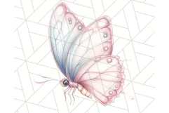 Pastel Fairies and Butterflies PNG, Spring Fantasy Clipart Product Image 4