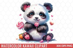 Watercolor Kawaii Clipart Product Image 1
