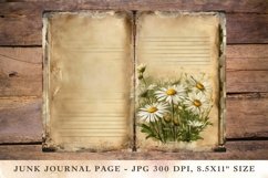 Printable Junk Journal Pages daisy 2 Product Image 1