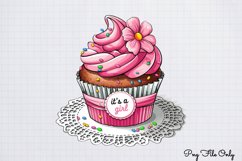 Baby Girl Desserts Clipart PNG Product Image 1