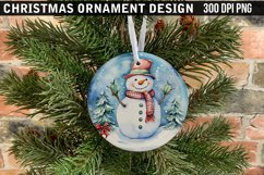 Christmas Ornament Sublimation PNG Design Product Image 1