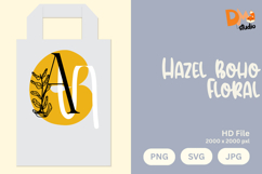 Hazel Boho Floral Monogram Product Image 1