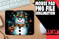 Yuletide Snowman Elegance Mouse Pad Artwork Product Image 1