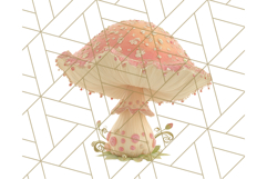Fall Foliage Clipart PNG, Pink and Green Leaves Product Image 4