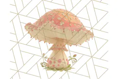 Fall Foliage Clipart PNG, Pink and Green Leaves Product Image 4