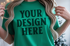 Grass Christmas Comfort Colors 1717 Mockups, CC 1717 m Product Image 1