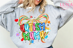 Autism Mama Png, Autism Awareness Png, Coquette Autism Png Product Image 3