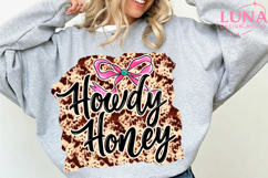 Howdy Honey PNG, Retro Western Checkered PNG Product Image 3