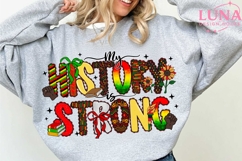 Black History Month PNG, My History Is Strong, Afro American Product Image 2
