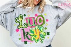 Lucky St Patrick's Day Coquette Png, St Patricks day png Product Image 3