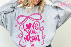 Love You Mean It PNG, Coquette Valentines Png Product Image 6