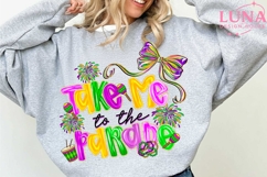 Take Me To The Parade PNG, Mardi Gras PNG, Fleur De Lis PNG Product Image 5