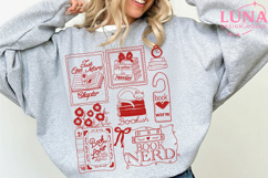 Just one more chapter PNG, books and coffee png, bookish Png Product Image 5