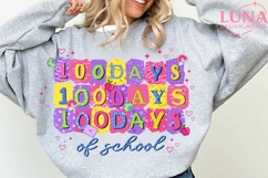 100 Days of School Png, 100 Days of School Png, Teacher Png Product Image 1