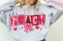 Teach Valentine Png, One Loved Teacher Png, Valentine's Day Product Image 3