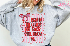 Jesus PNG, Even In The Chaos His Grace Finds Me Png Product Image 2