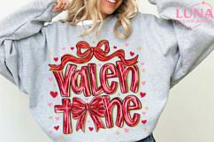 Preppy Valentine PNG, Pink Red Heart Coquette Design Product Image 4