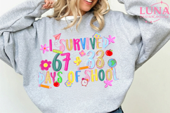 Happy 100 Days of School Png, 100 Days of School Png Product Image 3