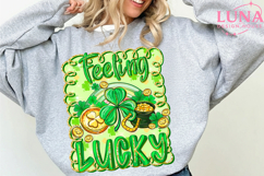 Feeling Lucky Png, St Patrick’s Day Coquette PNG, Lucky Png Product Image 3