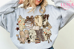 Retro Bookish Trendy Book Lover Sublimation Digital Design Product Image 1