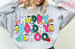 Happy 100 Days of School Coquette Png 100 Days of School PNG Product Image 3